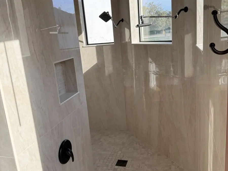 Primary bath, during construction, photo 1